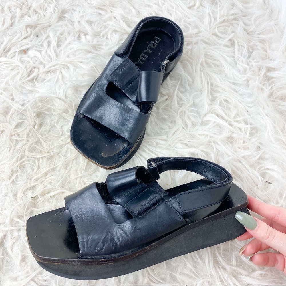 Authentic Prada Vintage Strappy Sandals